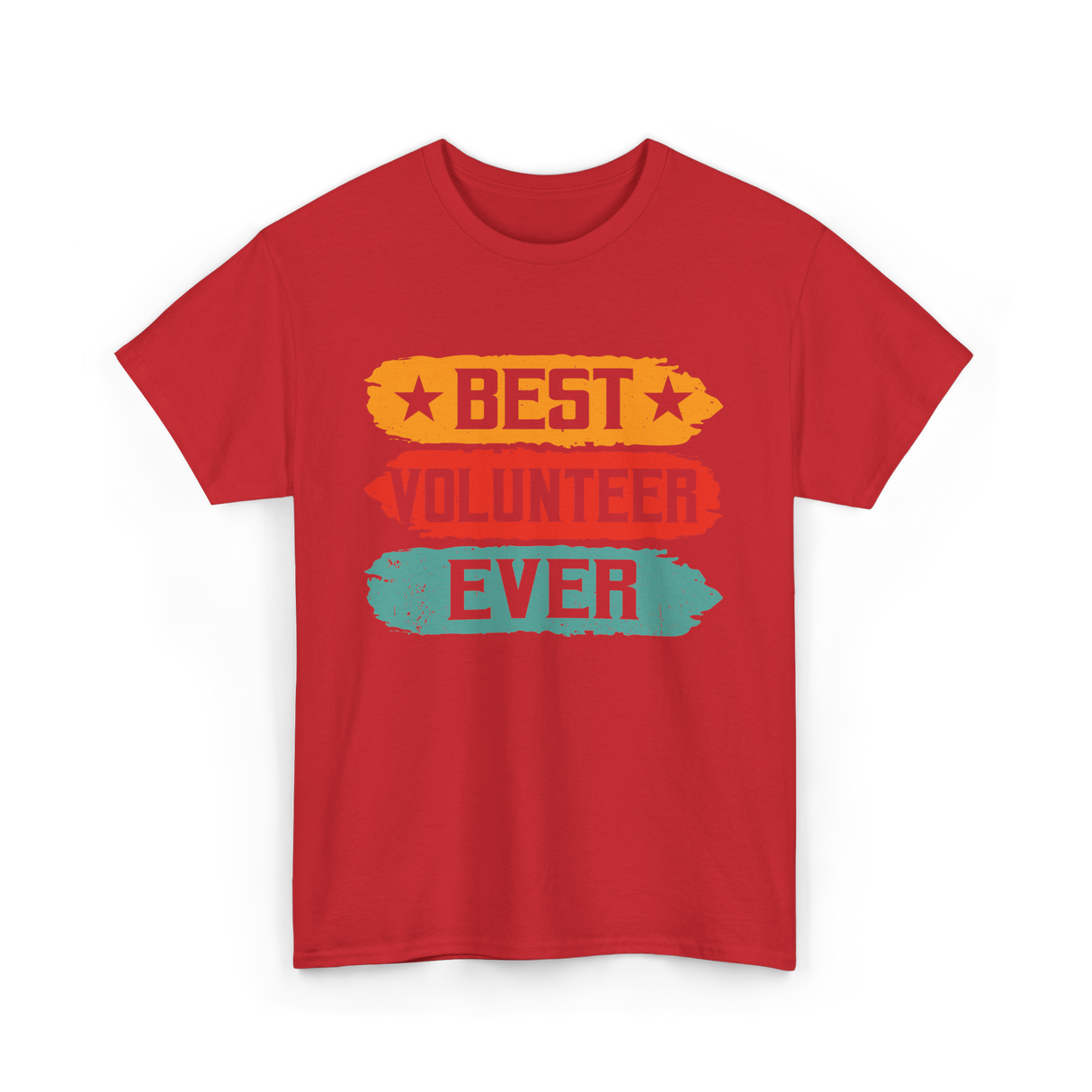 Best Volunteer Ever Volunteering T-Shirt - Red