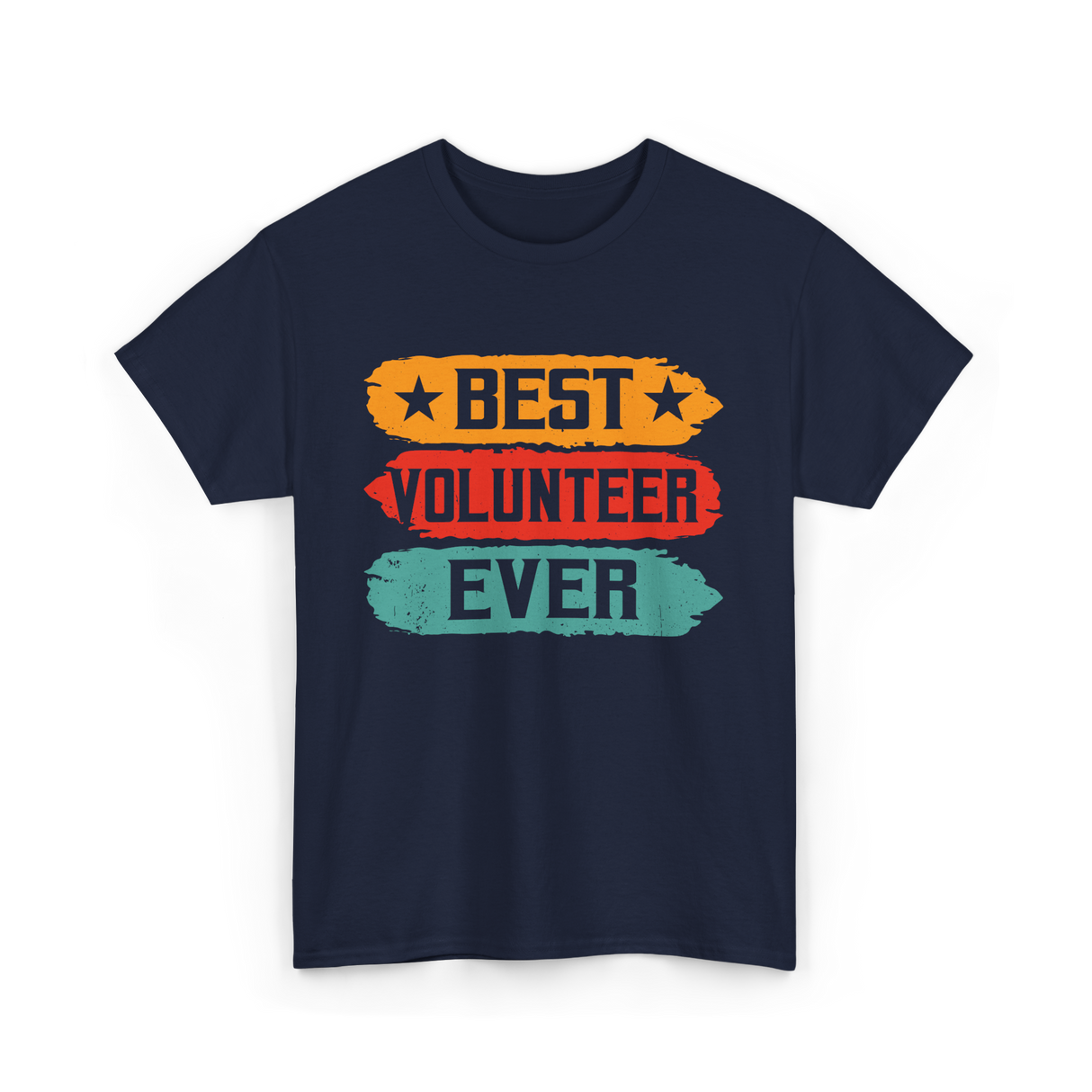 Best Volunteer Ever Volunteering T-Shirt - Navy