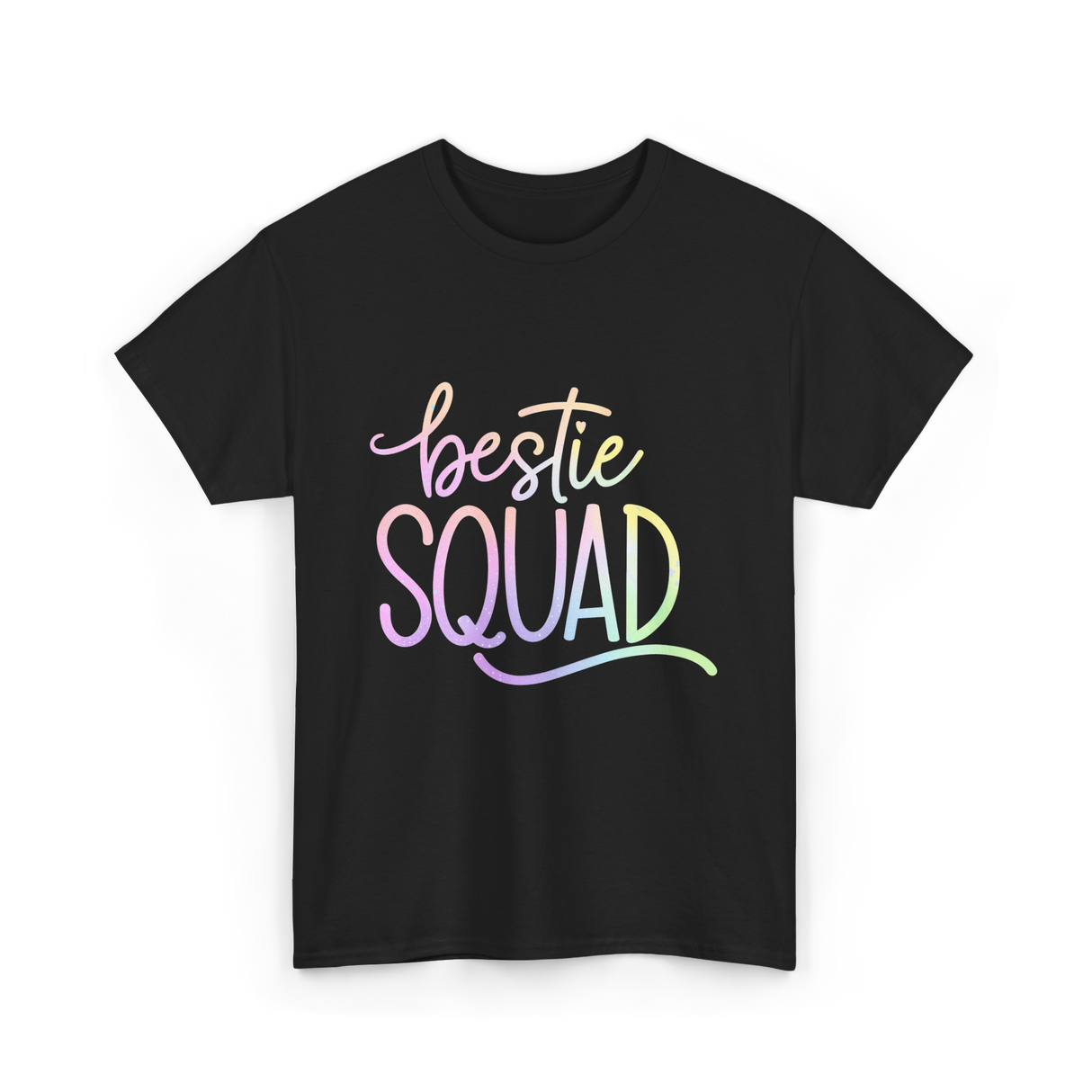 Bestie Squad Besties Friends T-Shirt - Black