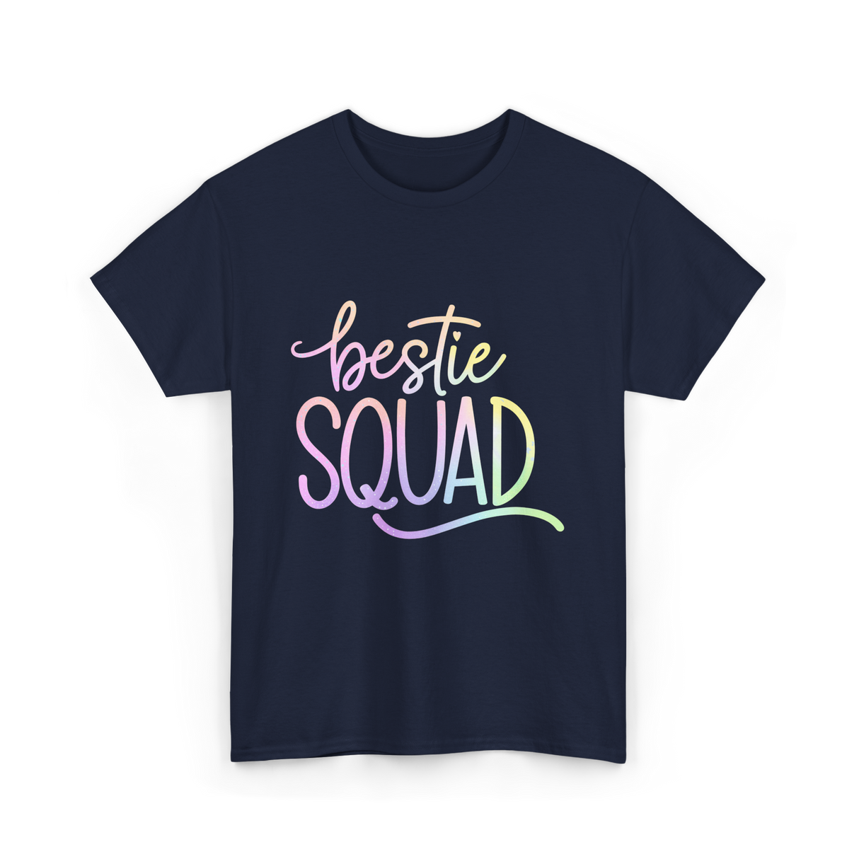 Bestie Squad Besties Friends T-Shirt - Navy