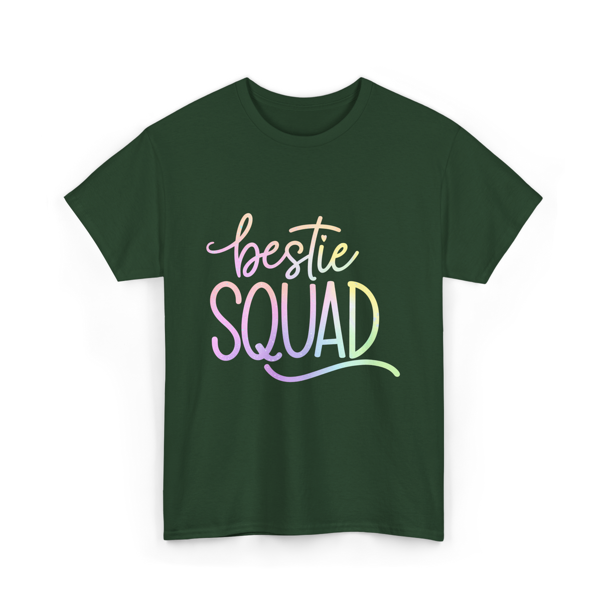 Bestie Squad Besties Friends T-Shirt - Forest Green