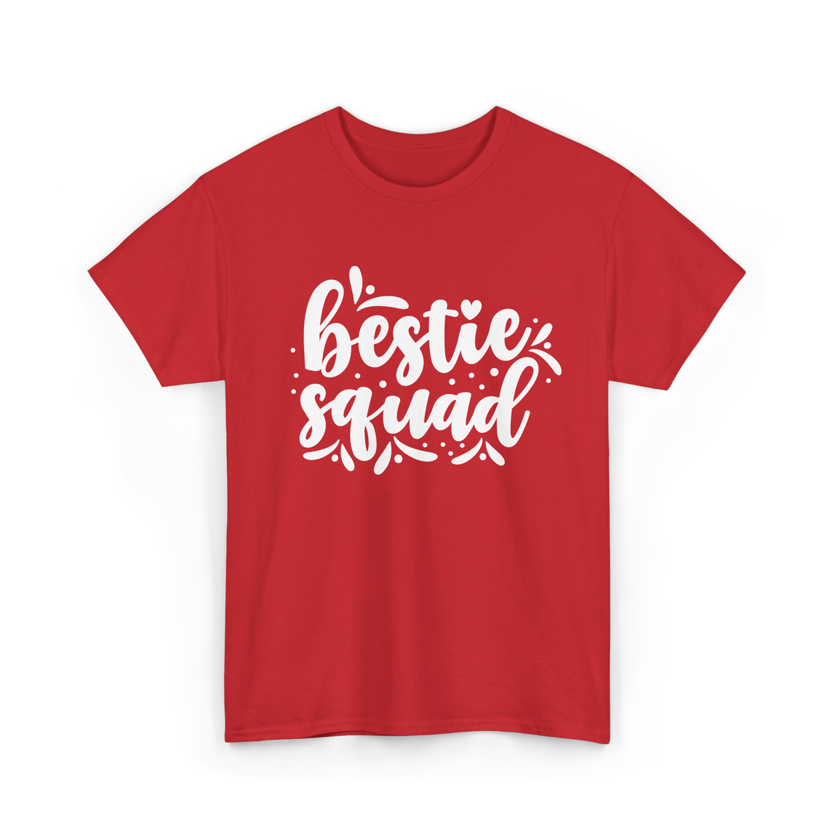Bestie Squad Friendship Friends T-Shirt - Red