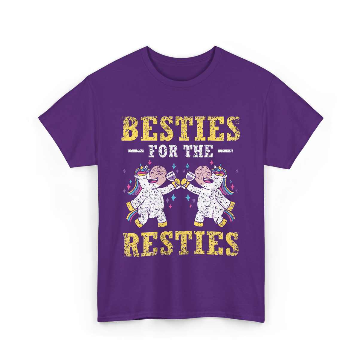 Besties For The Resties Friendship T-Shirt - Purple