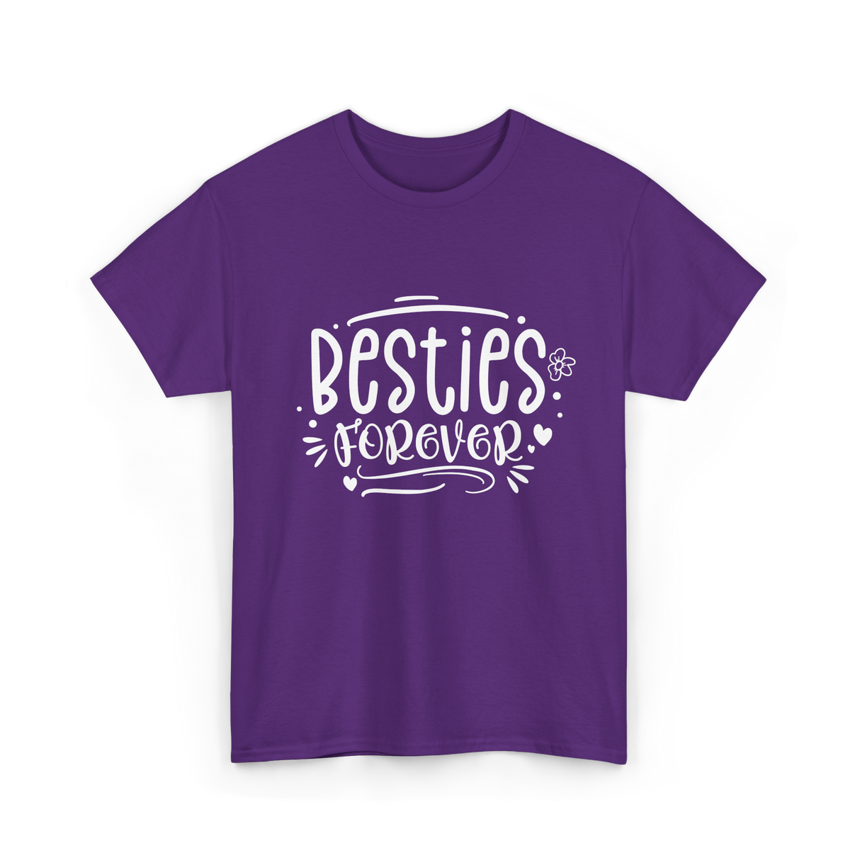 Besties Forever Friendship Friends T-Shirt - Purple