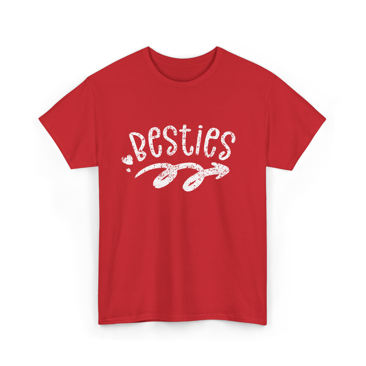 Besties Friendship Best Friend T-Shirt - Red