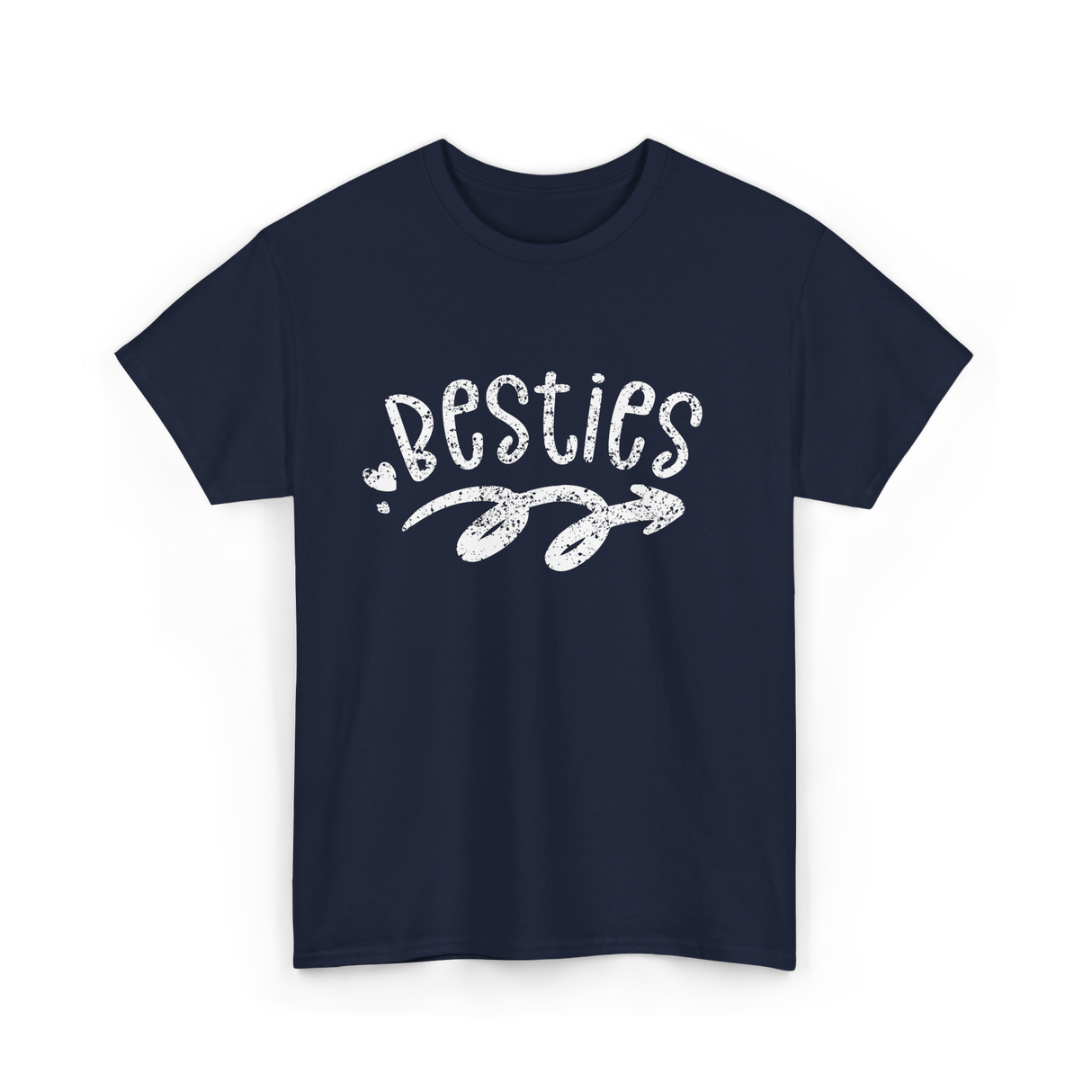 Besties Friendship Best Friend T-Shirt - Navy