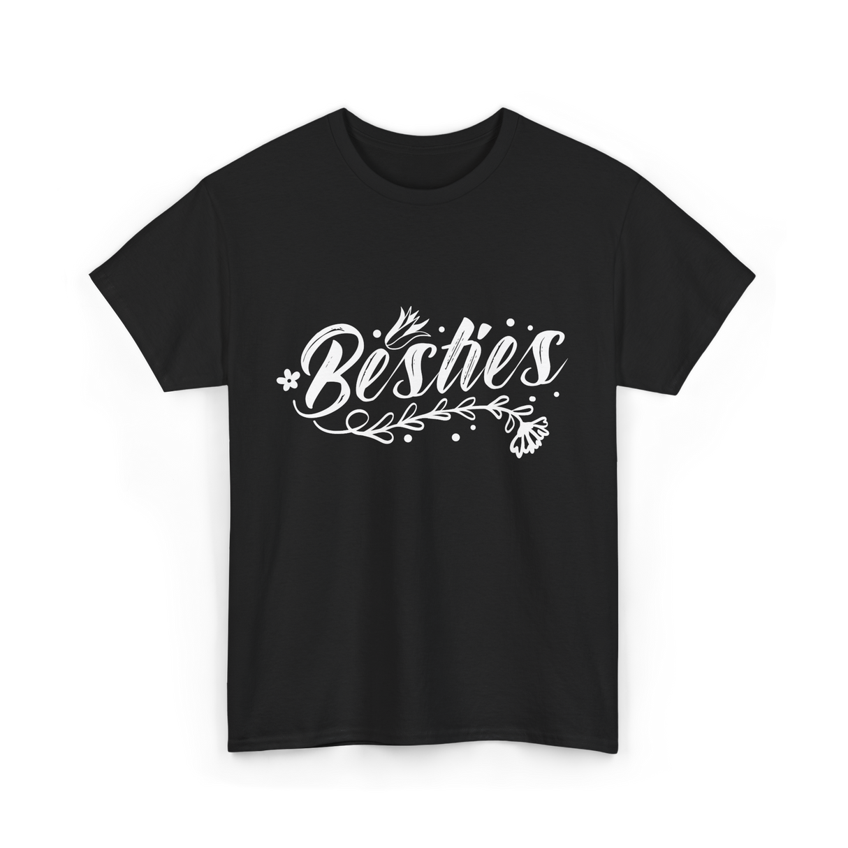 Besties Friendship Best Friend T-Shirt - Black