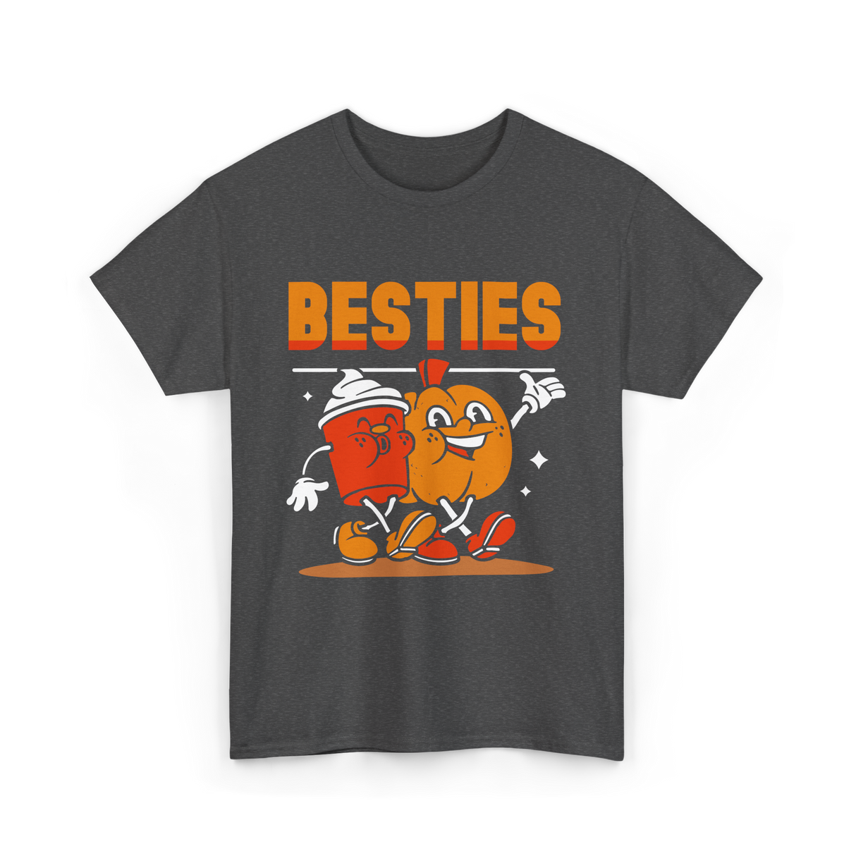 Besties Friendship Friends T-Shirt - Dark Heather
