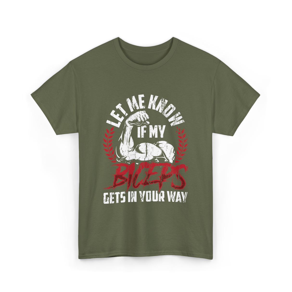 Biceps Muscle T-Shirt - Military Green