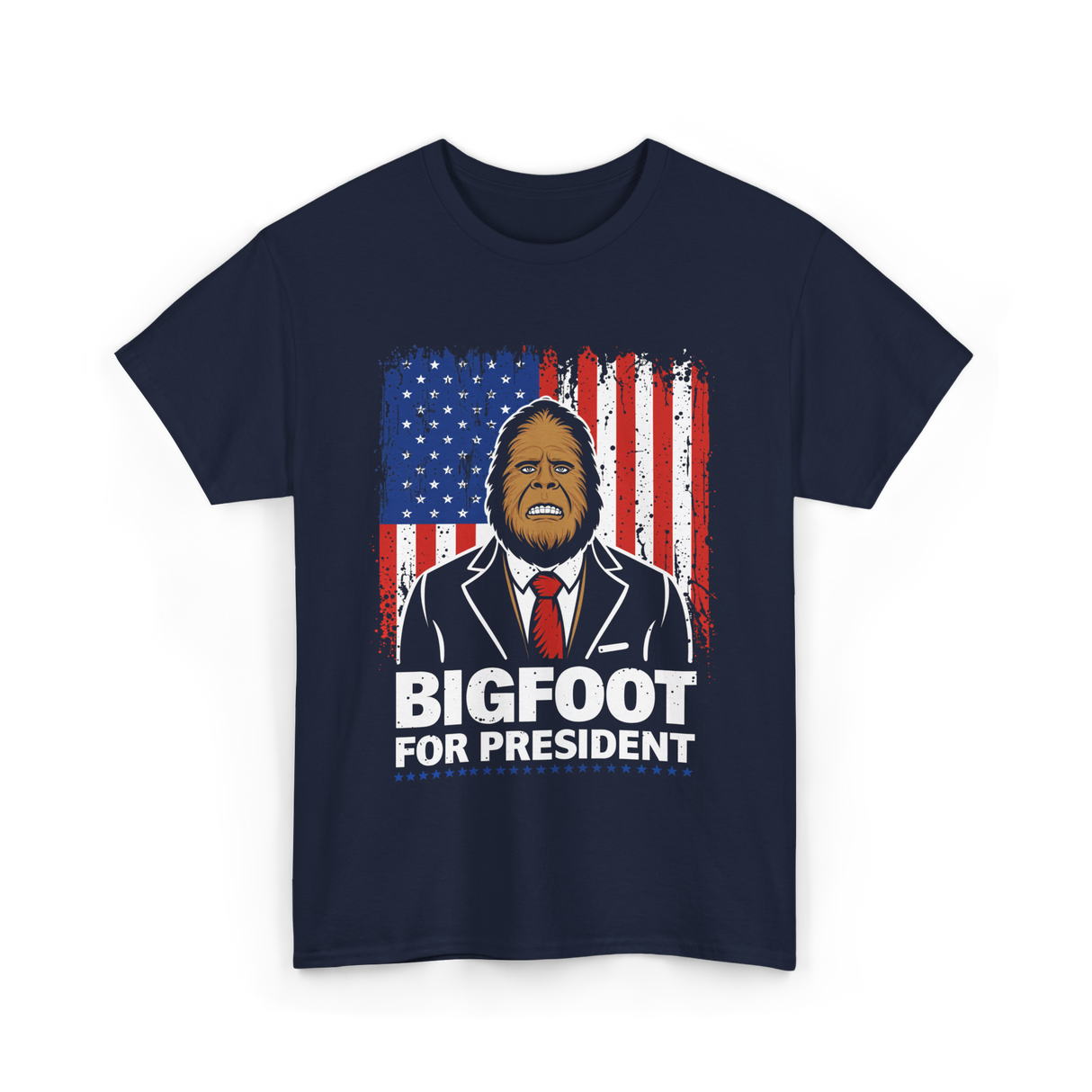 Bigfoot For President Bigfoot T-Shirt - Navy