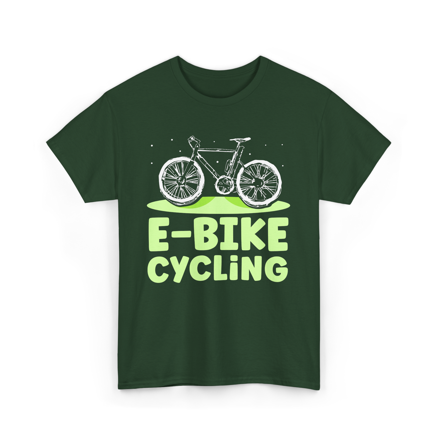 Bike Cycling Biker Cyclist T-Shirt - Forest Green