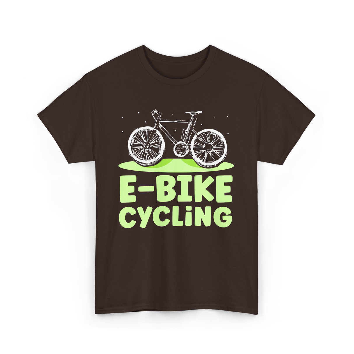 Bike Cycling Biker Cyclist T-Shirt - Dark Chocolate