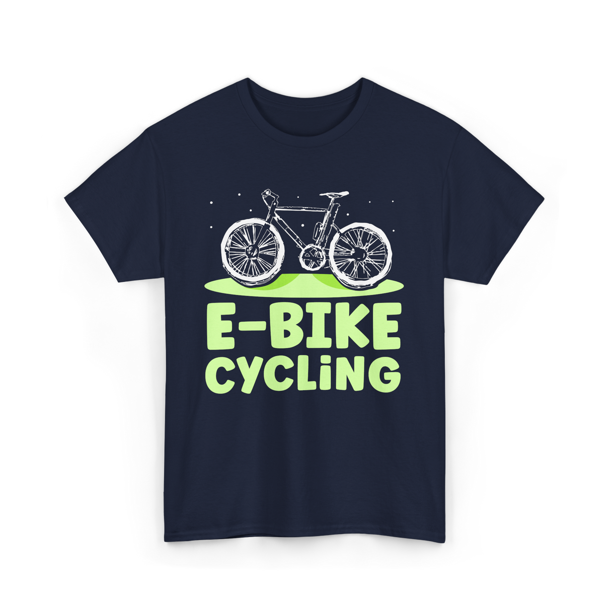 Bike Cycling Biker Cyclist T-Shirt - Navy