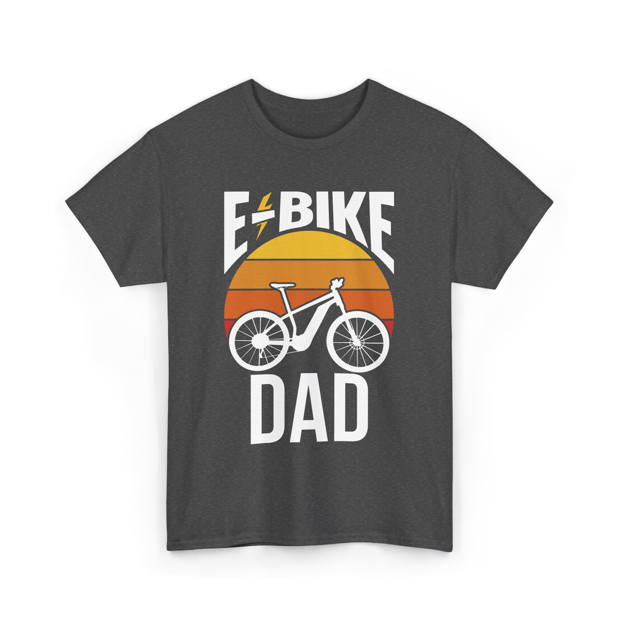 Bike Dad Biking Cyclist T-Shirt - Dark Heather