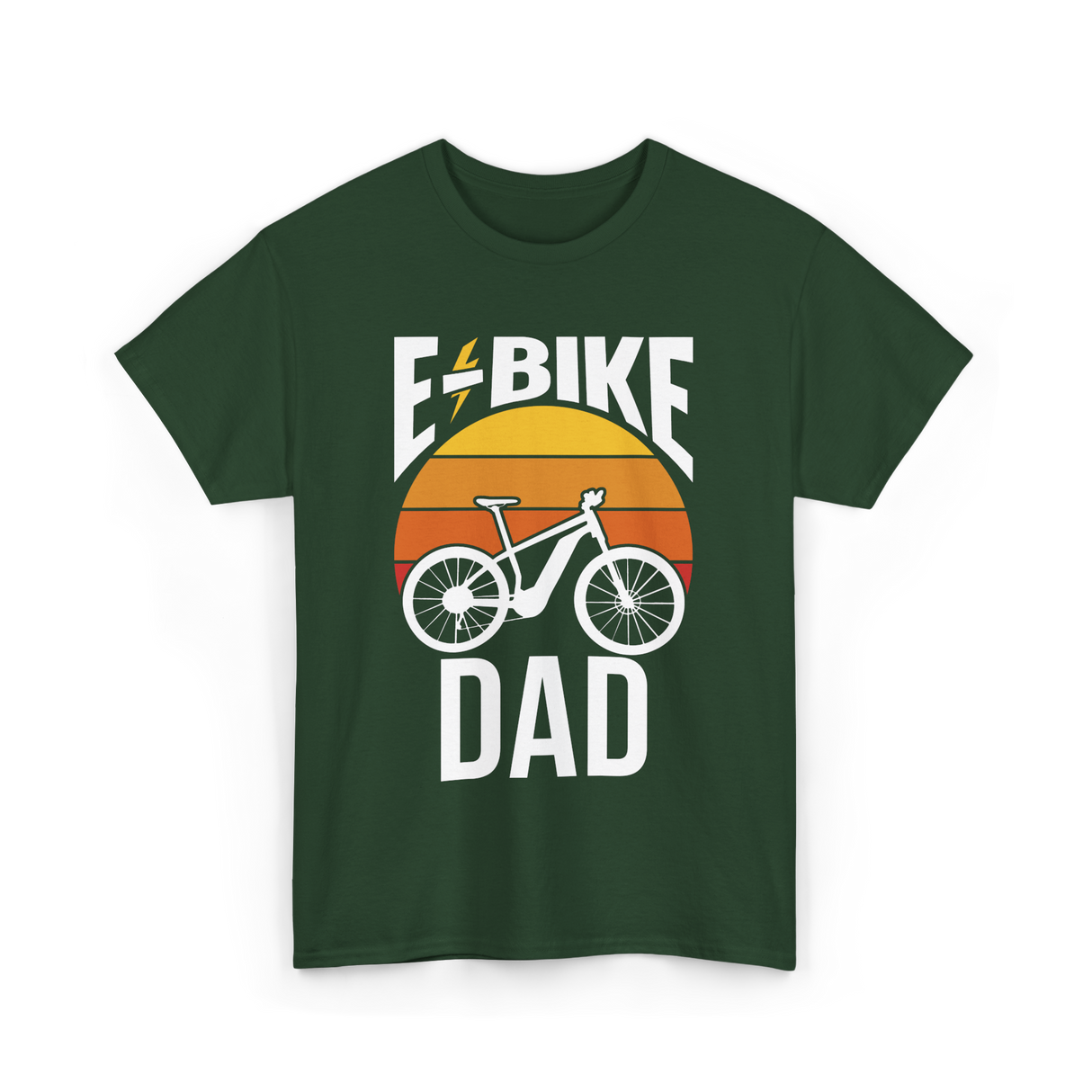 Bike Dad Biking Cyclist T-Shirt - Forest Green