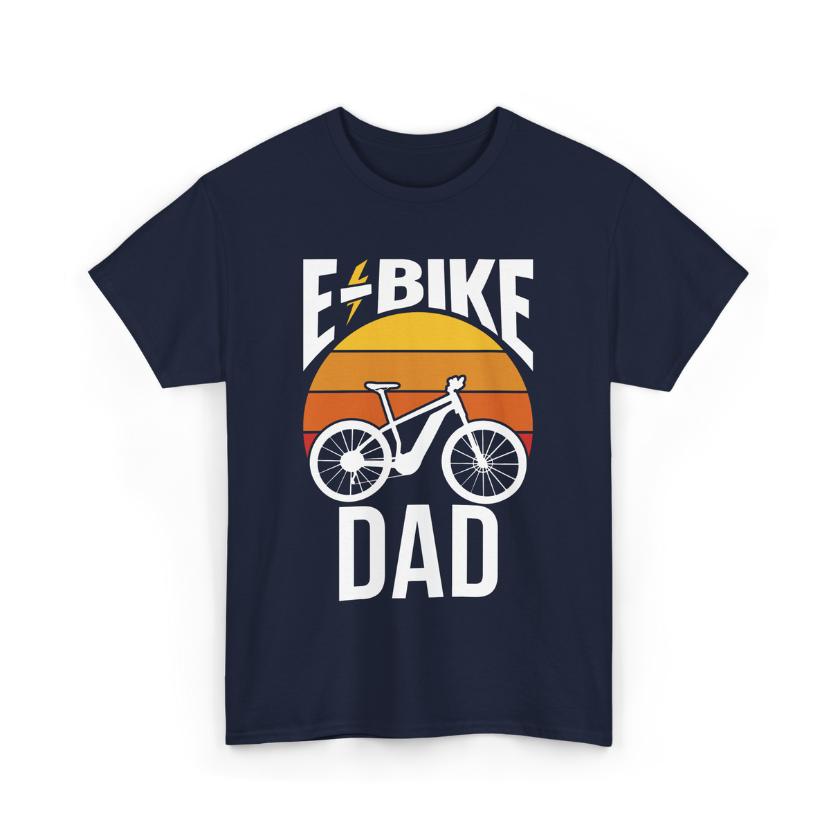 Bike Dad Biking Cyclist T-Shirt - Navy