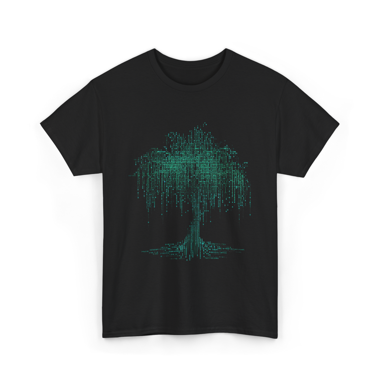 Binary Tree Coding Programmer Code T-Shirt - Black