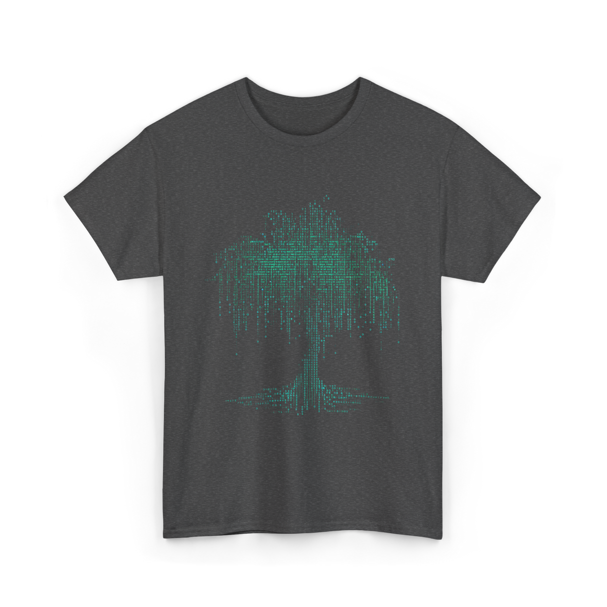 Binary Tree Coding Programmer Code T-Shirt - Dark Heather