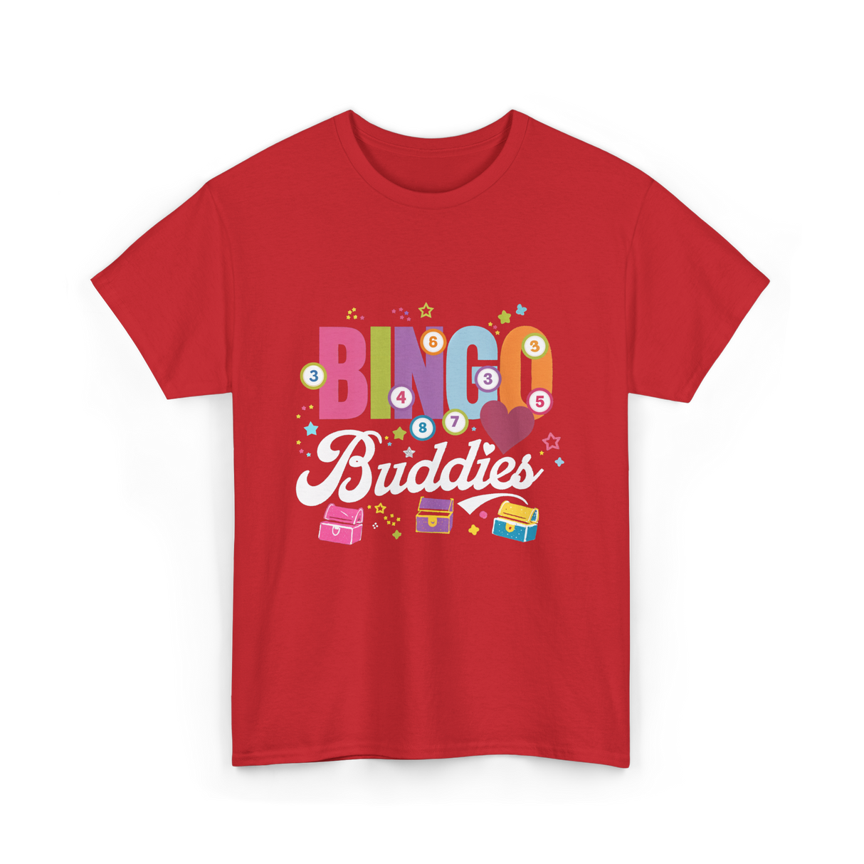 Bingo Buddies Game T-Shirt - Red
