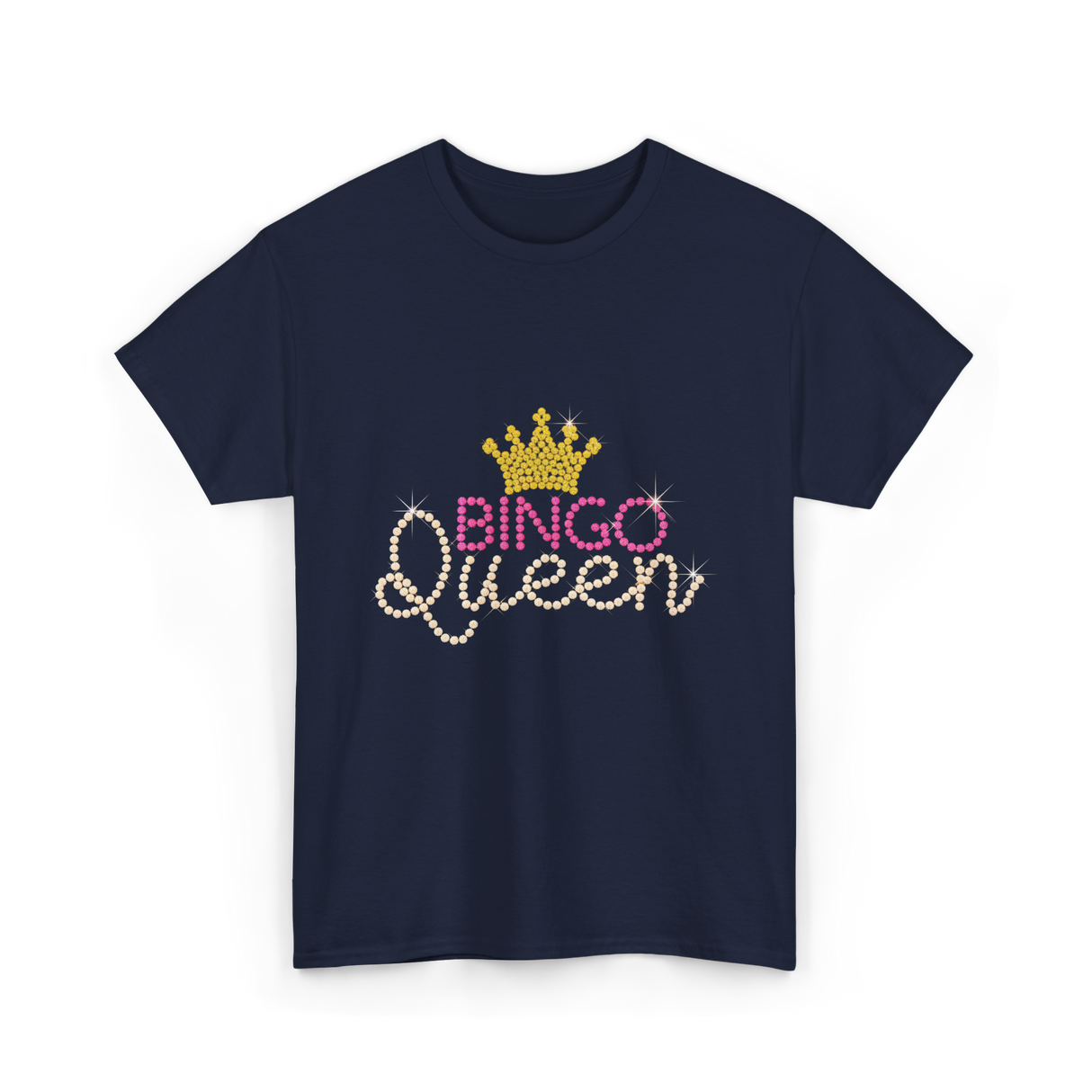 Bingo Queen Bingo Player T-Shirt - Navy