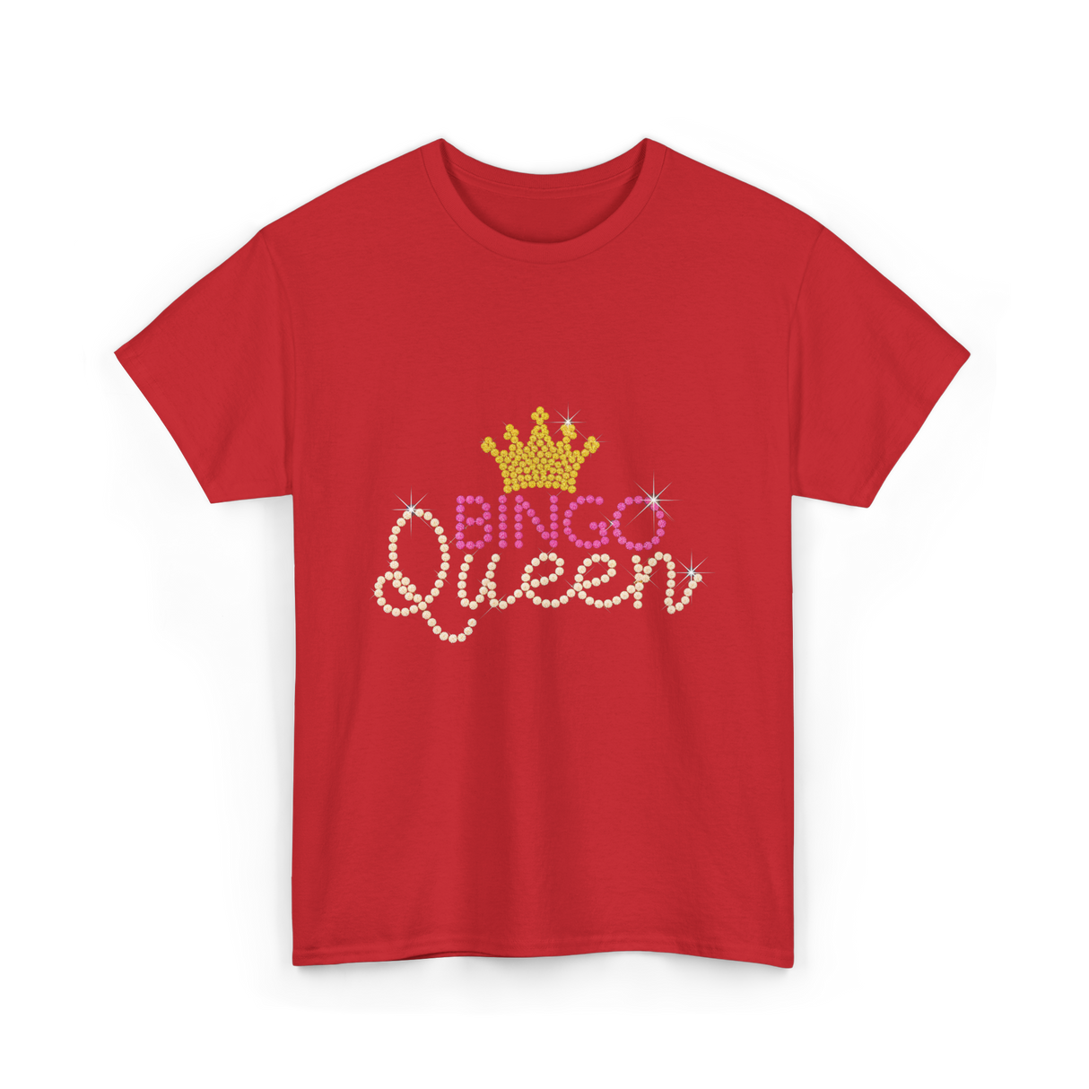 Bingo Queen Bingo Player T-Shirt - Red