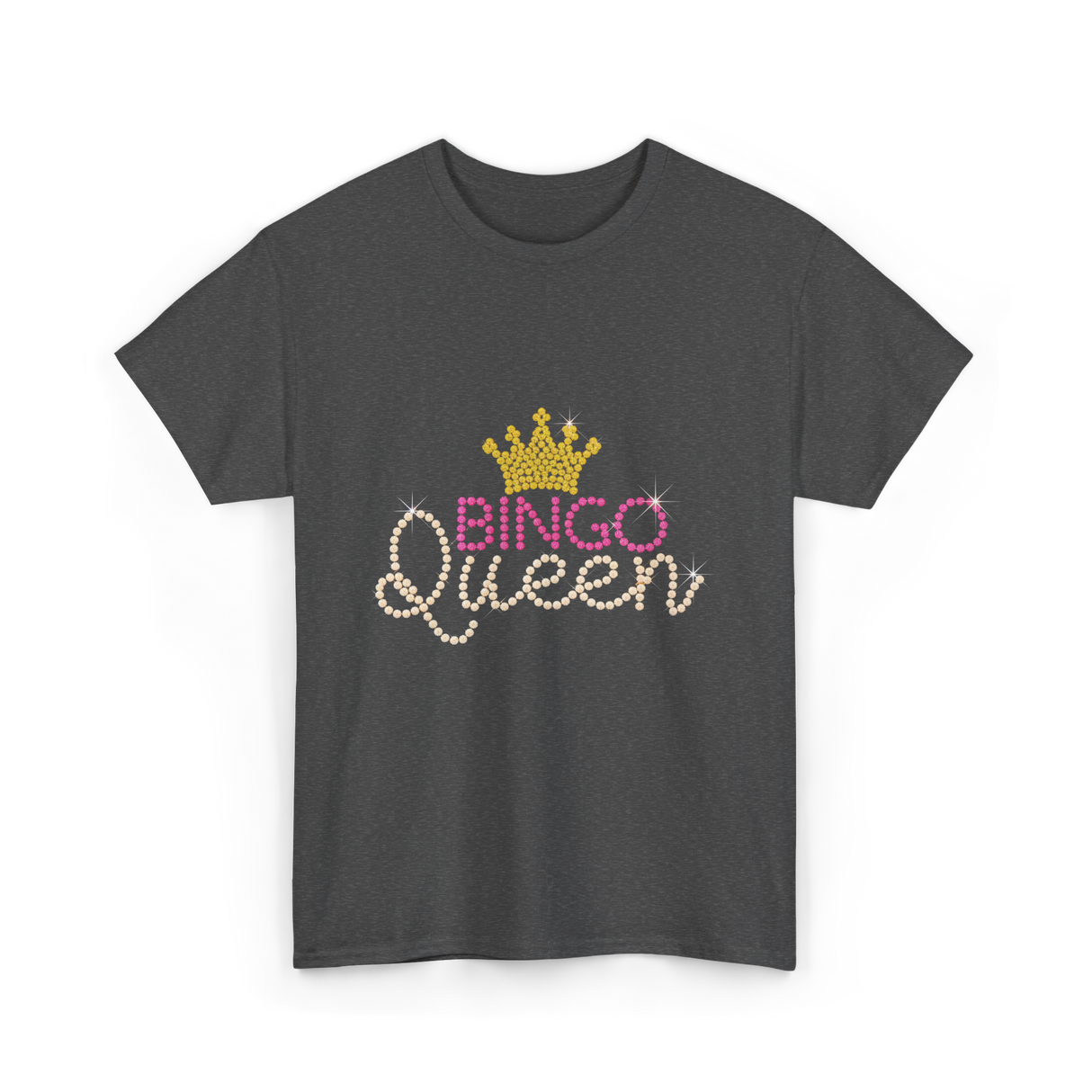 Bingo Queen Bingo Player T-Shirt - Dark Heather