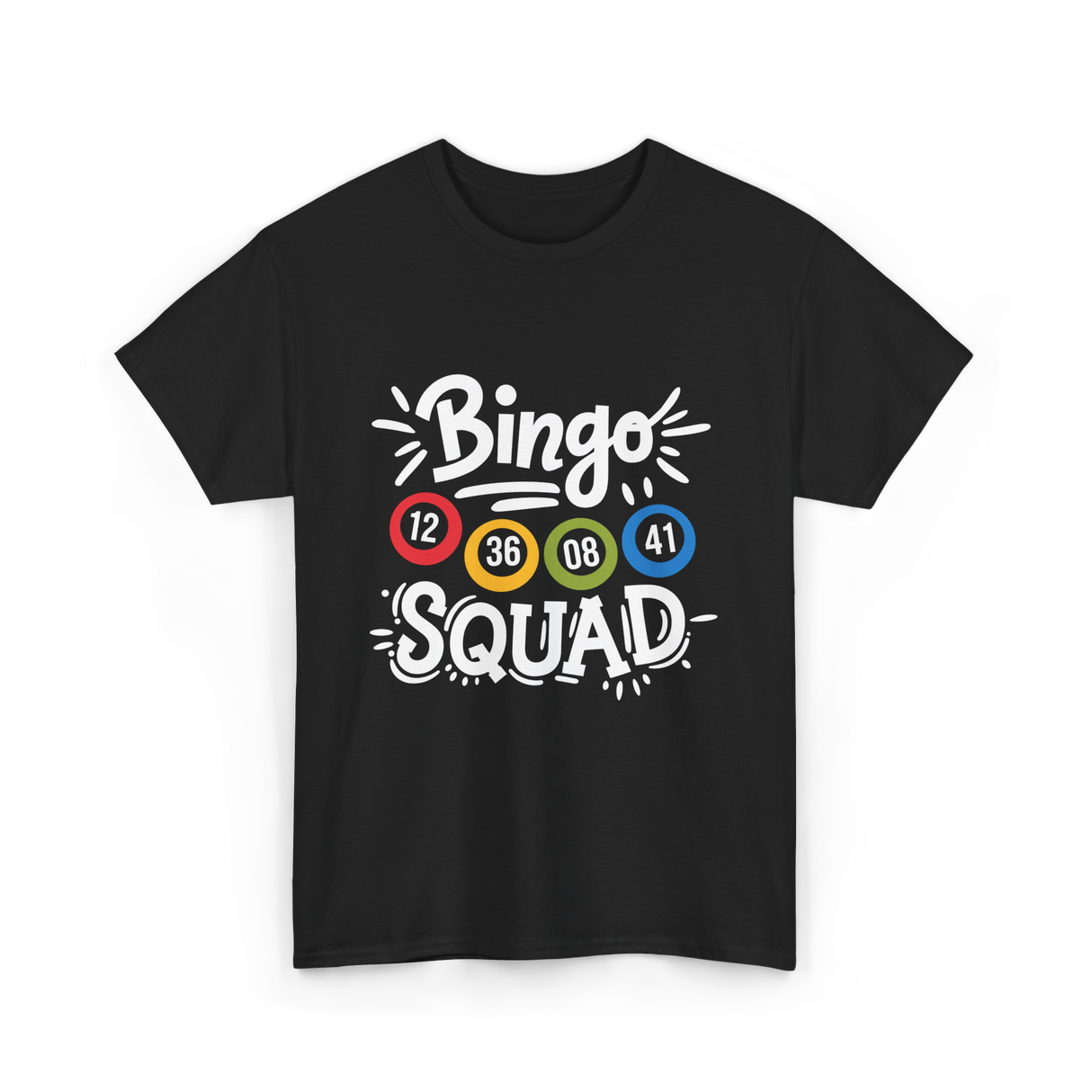 Bingo Squad Bingo Game T-Shirt - Black