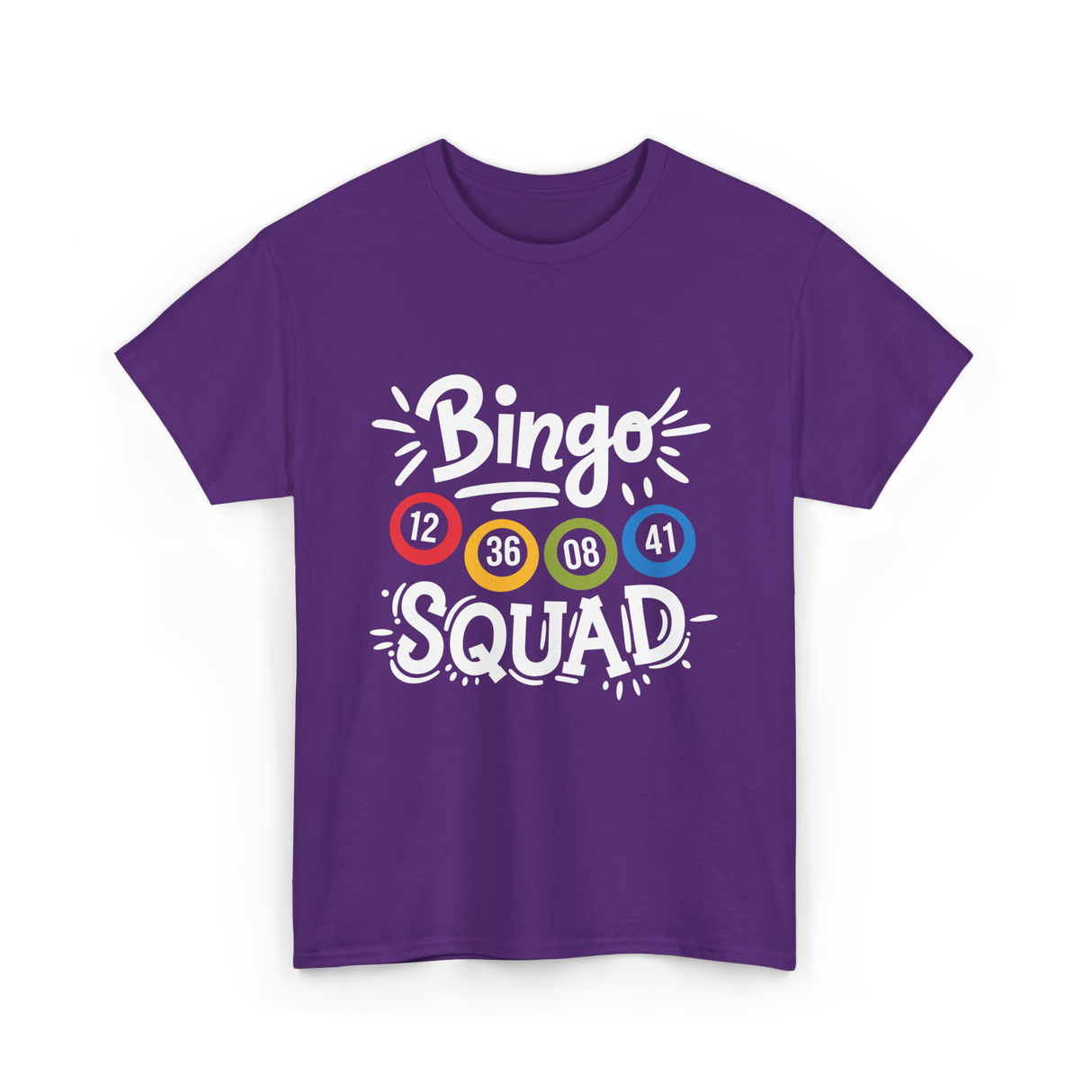Bingo Squad Bingo Game T-Shirt - Purple