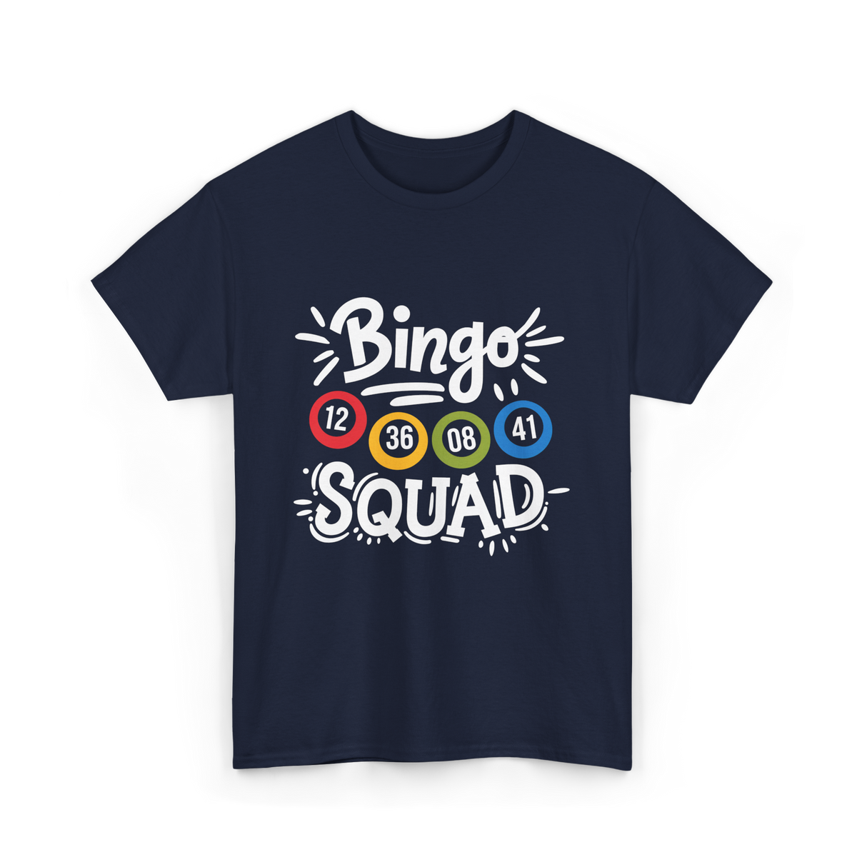 Bingo Squad Bingo Game T-Shirt - Navy