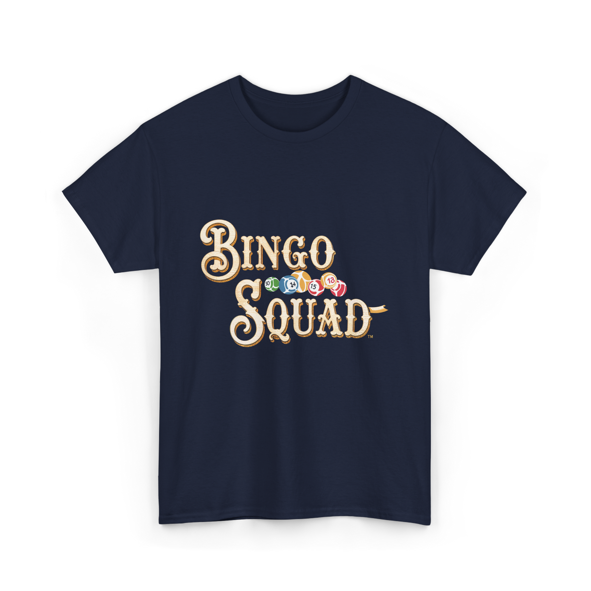 Bingo Squad Bingo Game T-Shirt - Navy