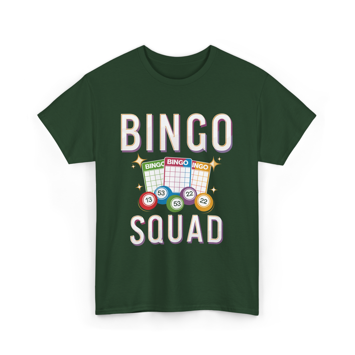 Bingo Squad Bingo Player T-Shirt - Forest Green