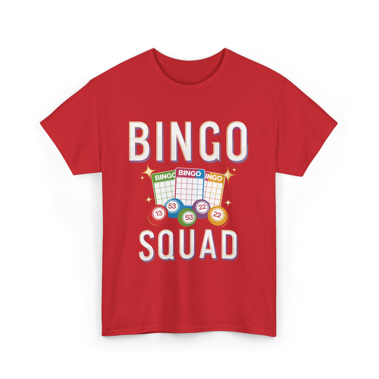 Bingo Squad Bingo Player T-Shirt - Red