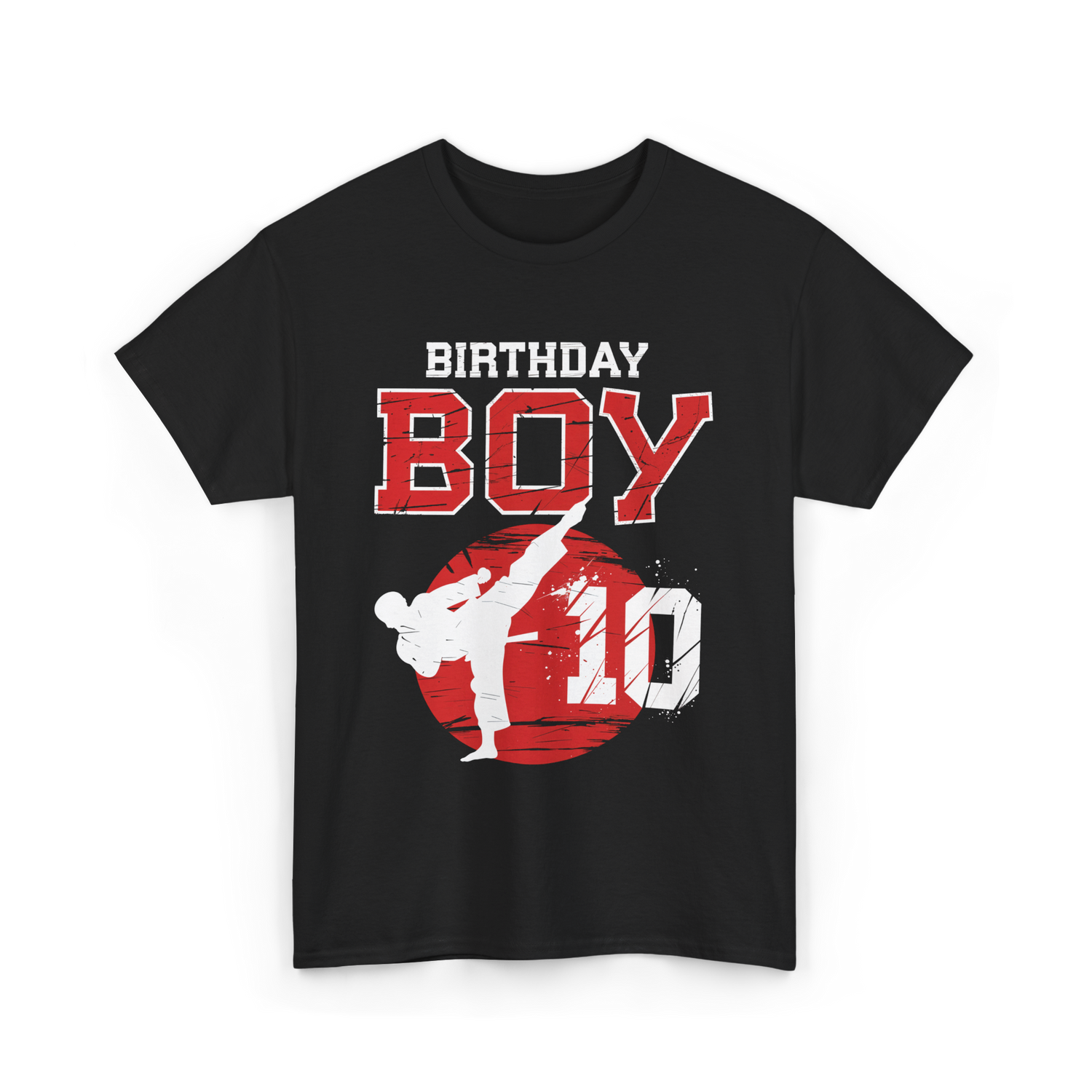 Birthday Boy 10 Martial Arts T-Shirt - Black