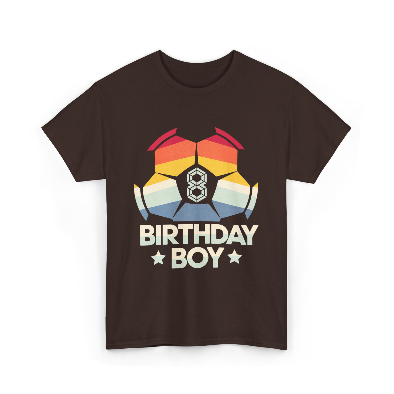 Birthday Boy Soccer Player T-Shirt - Dark Chocolate