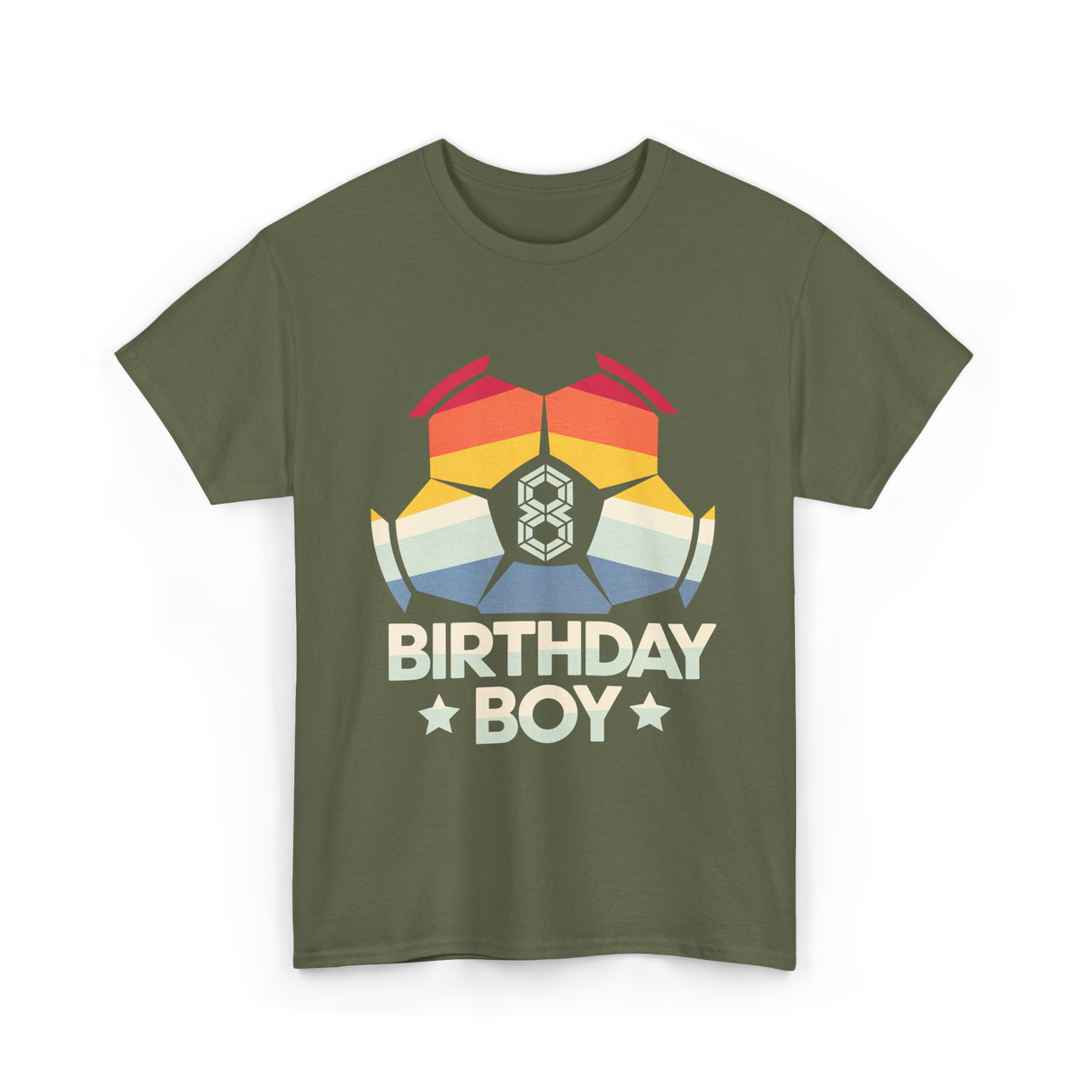 Birthday Boy Soccer Player T-Shirt - Military Green