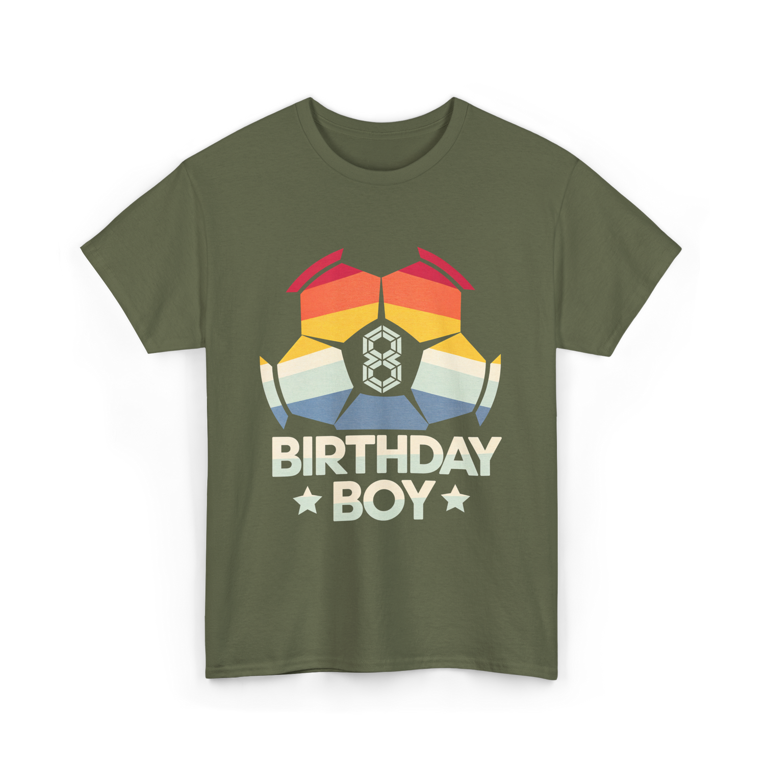 Birthday Boy Soccer Player T-Shirt - Military Green