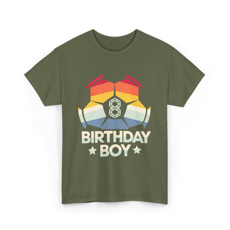 Birthday Boy Soccer Player T-Shirt - Military Green