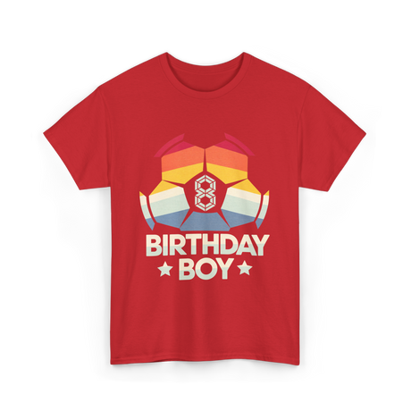 Birthday Boy Soccer Player T-Shirt - Red