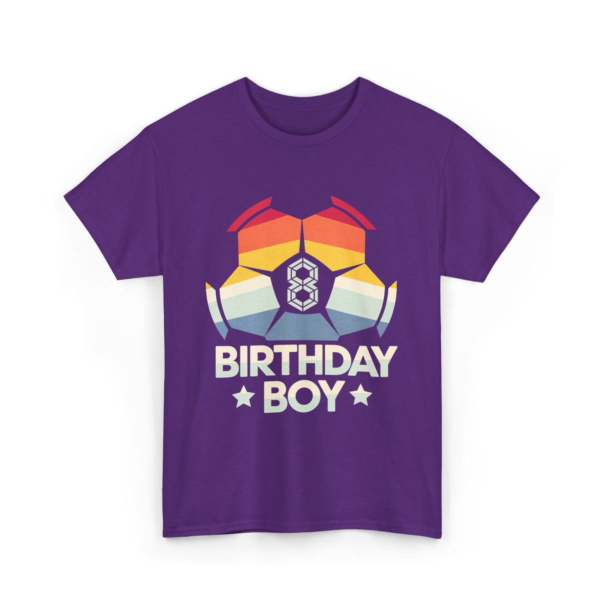 Birthday Boy Soccer Player T-Shirt - Purple