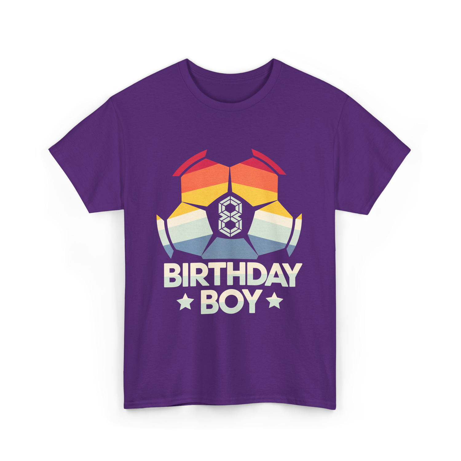 Birthday Boy Soccer Player T-Shirt - Purple