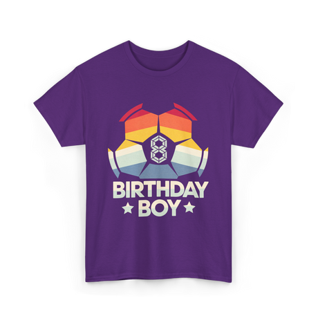 Birthday Boy Soccer Player T-Shirt - Purple