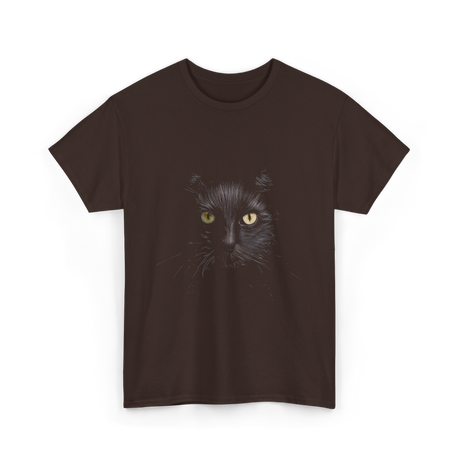 Black Cat Cat Lover T-Shirt - Dark Chocolate