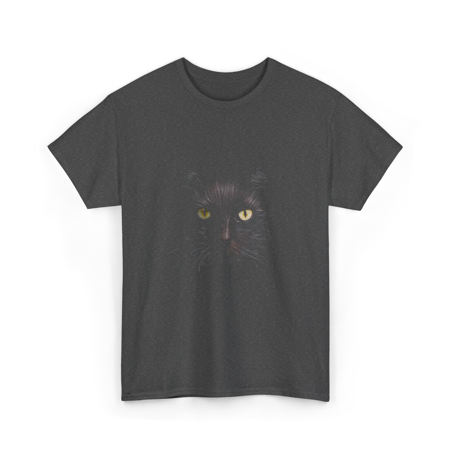 Black Cat Cat Lover T-Shirt - Dark Heather