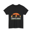 Black Cat Retro Cats Cat Lover T-Shirt - Black