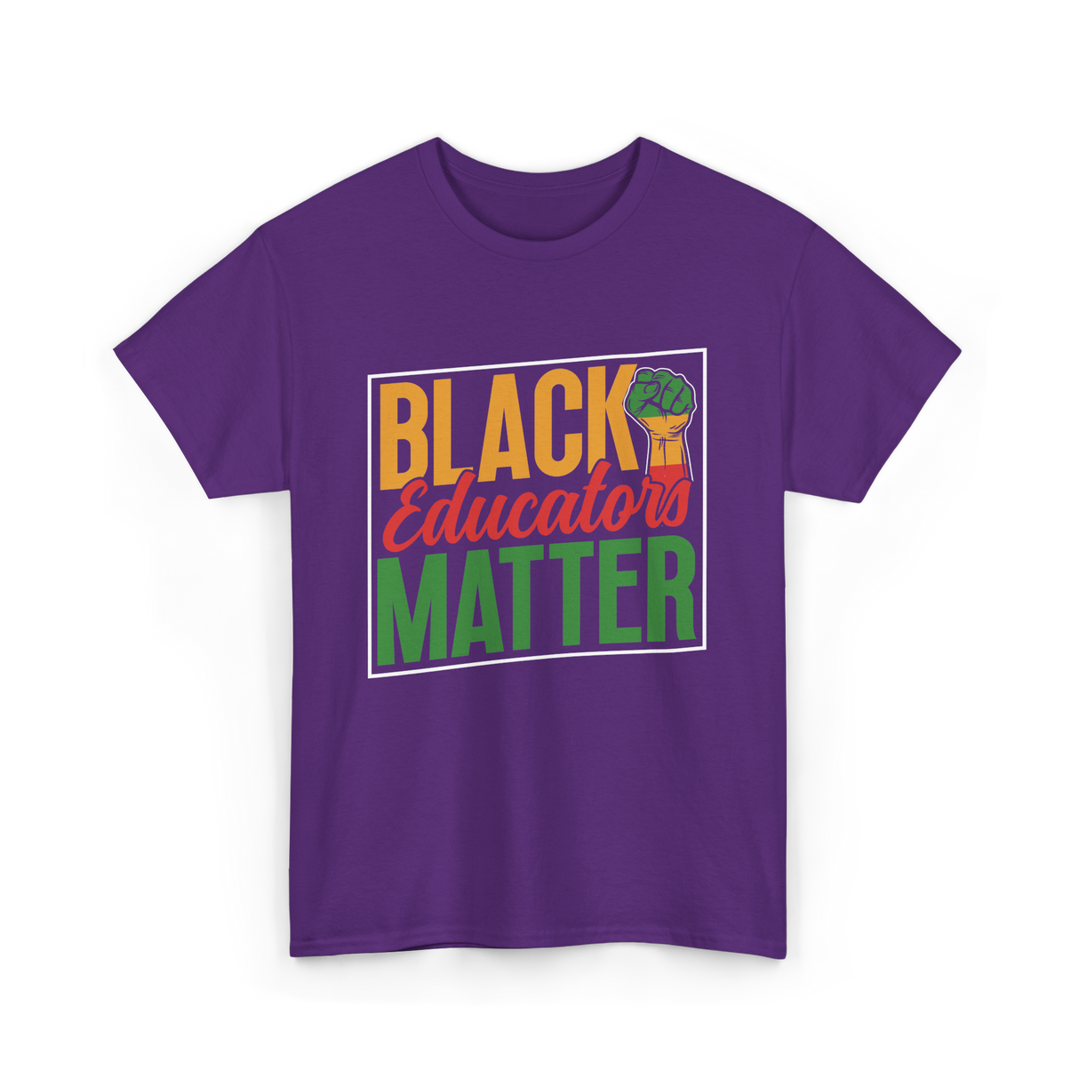 Black Educators Matter Educators T-Shirt - Purple