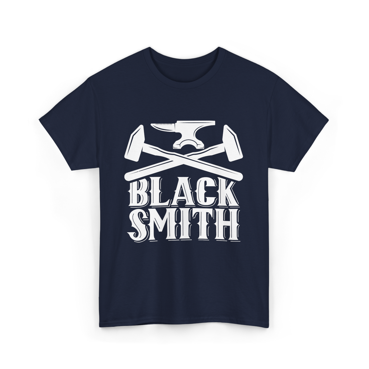 Black Smith Blacksmithing Hobby T-Shirt - Navy