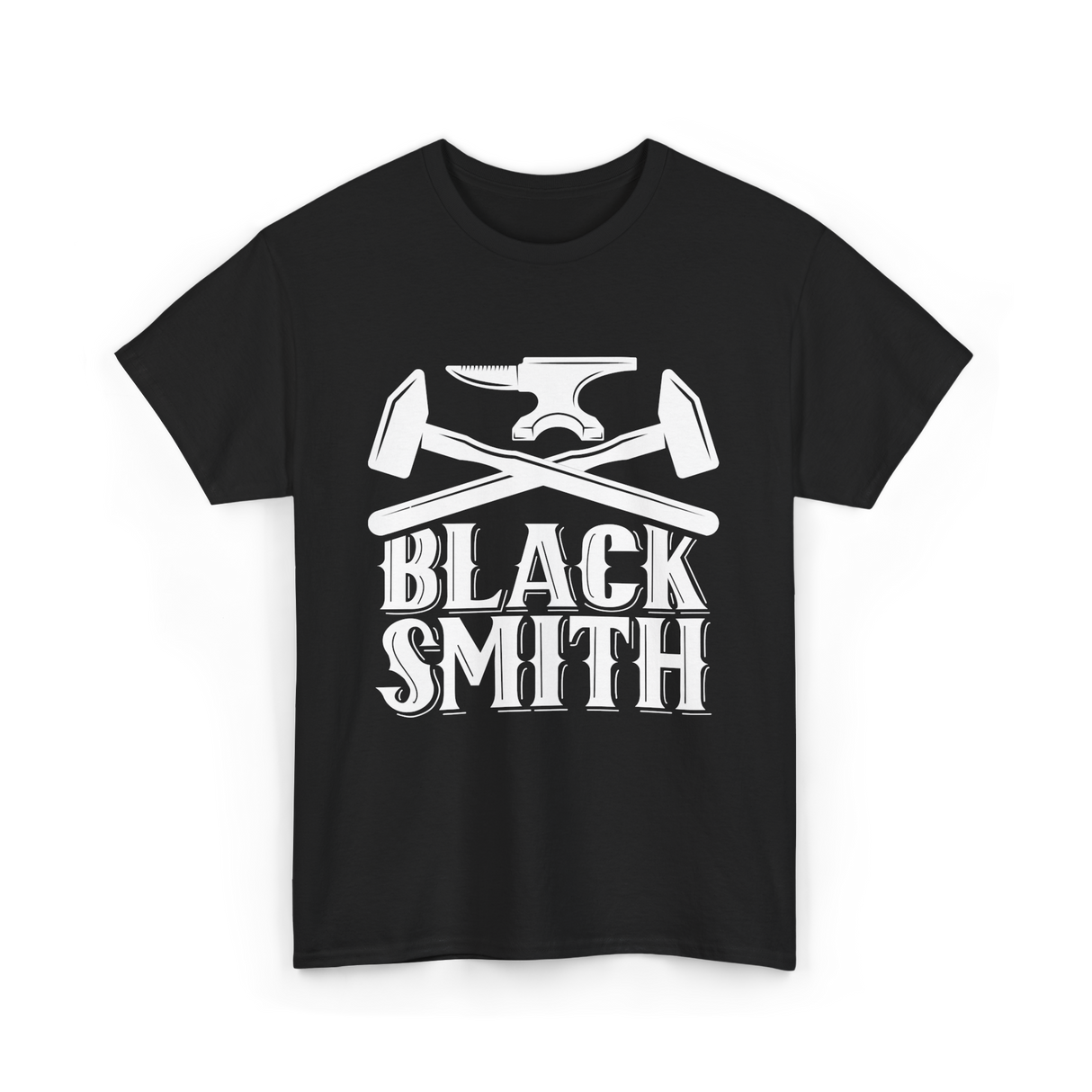 Black Smith Blacksmithing Hobby T-Shirt - Black