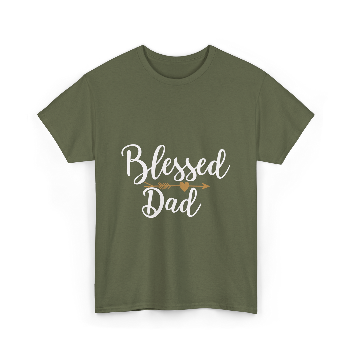 Blessed Dad T-Shirt - Military Green