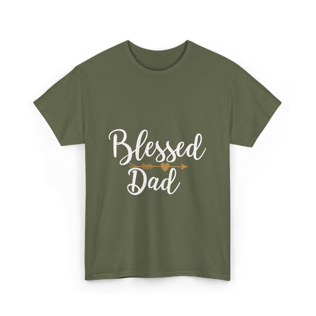 Blessed Dad T-Shirt - Military Green