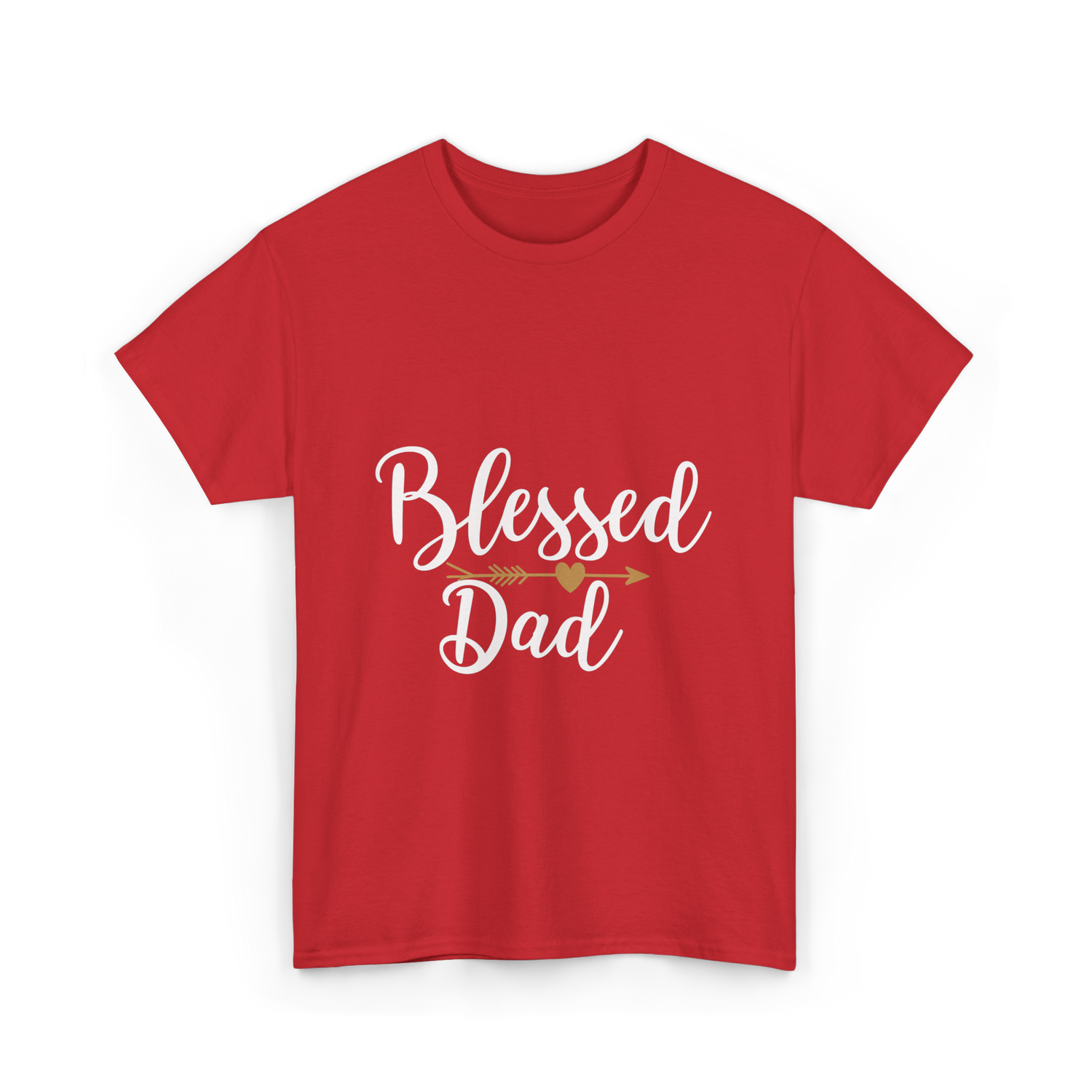 Blessed Dad T-Shirt - Red